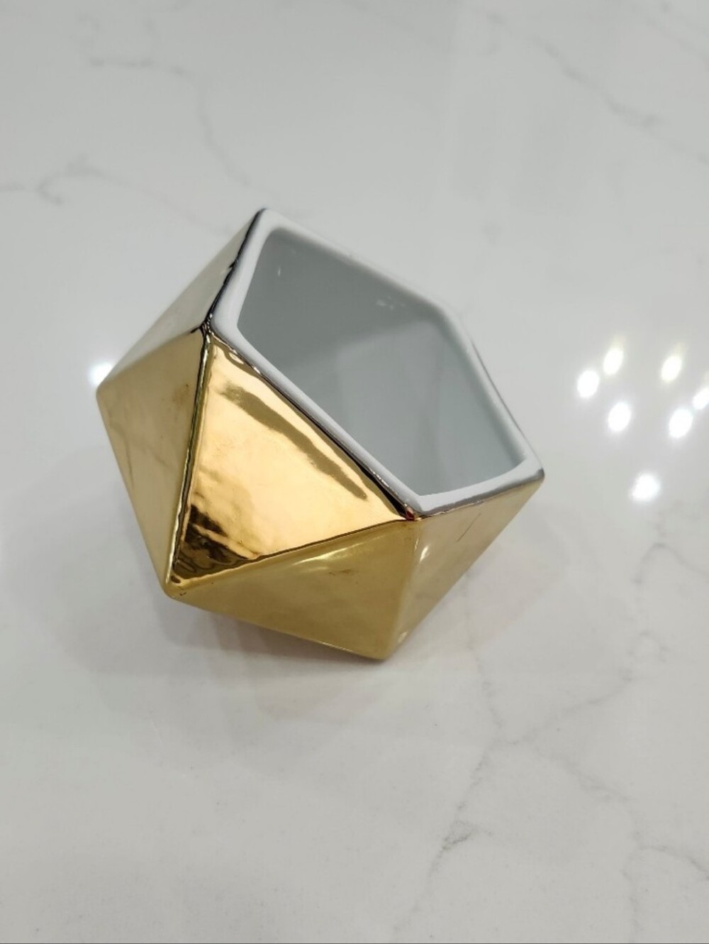cb2 gold clarity bowl small